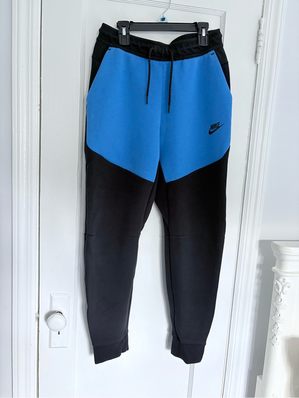 Nike Blue and Black Colorblock Men’s Joggers
